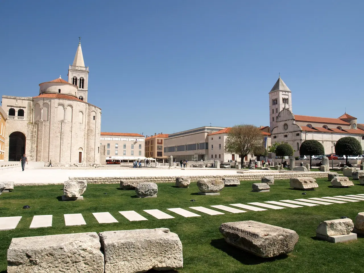 Forum Romanum i Kościół św. Donata, Zadar
