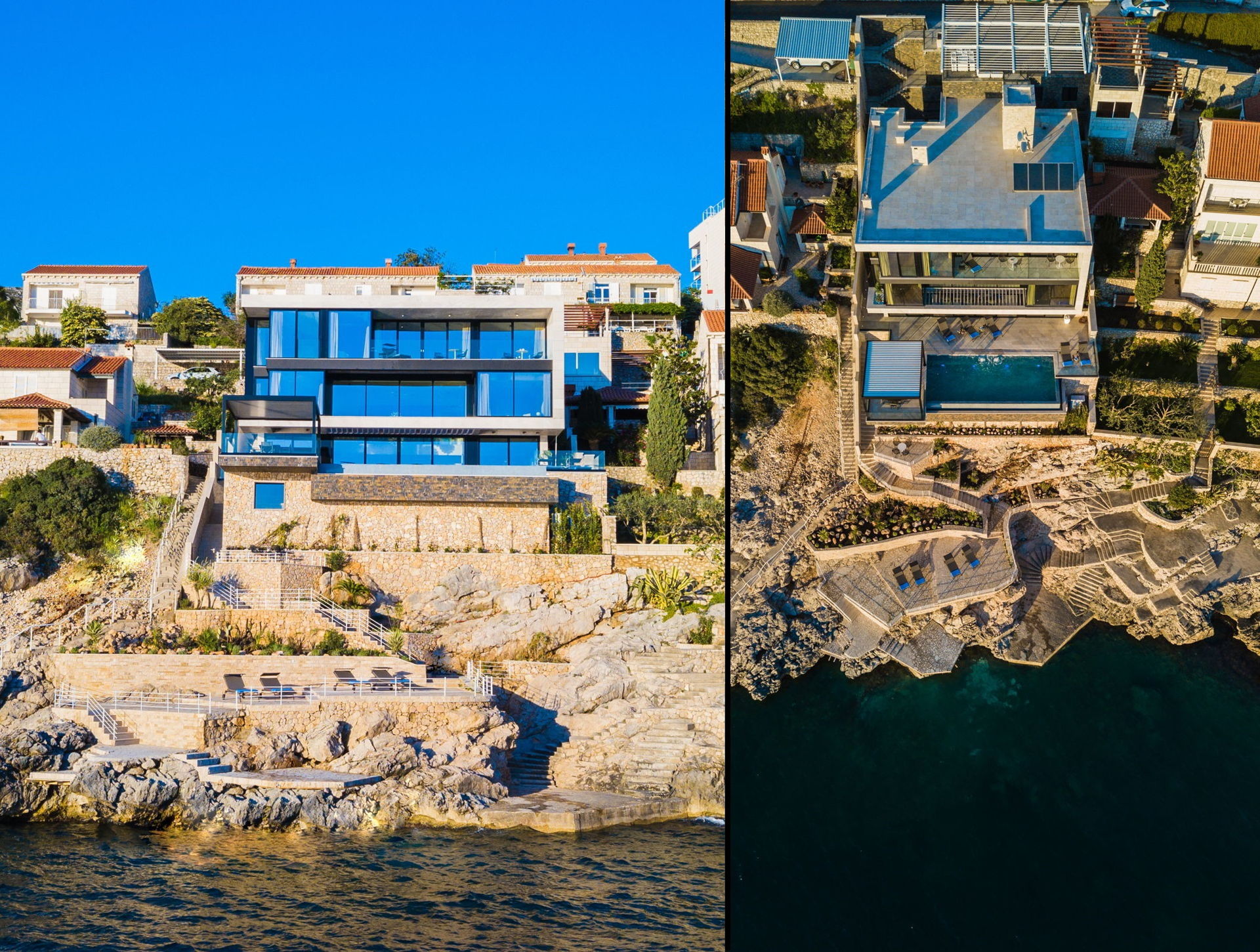 Ultraluxury Villa Grand Oceania mit Infinity-Pool in Dubrovnik Bereich