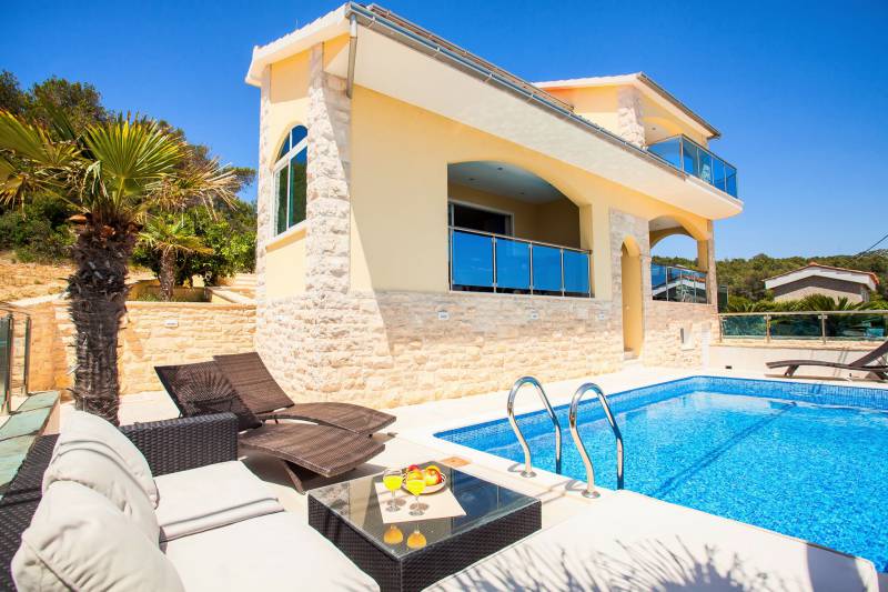 Beachfront Villa Sea Sound with Pool Korčula