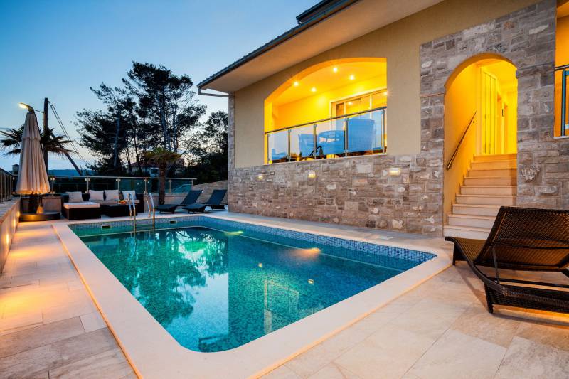Beachfront Villa Sea Sound with Pool Korčula