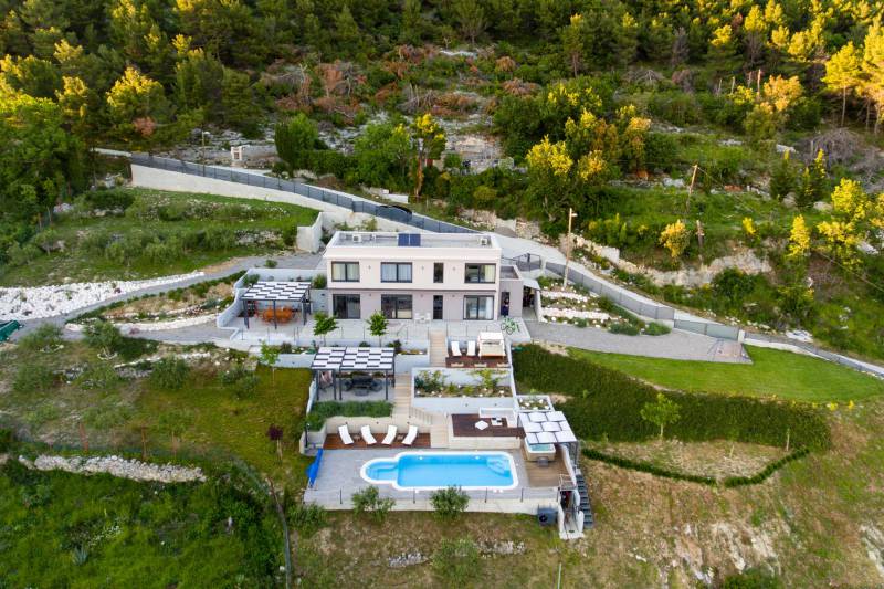 Luksusowa Willa Grand View z Basenem Split