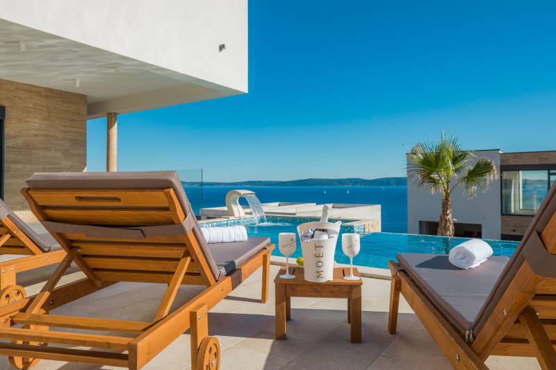 Luksuzna Vila White Pearl s Bazenom Trogir