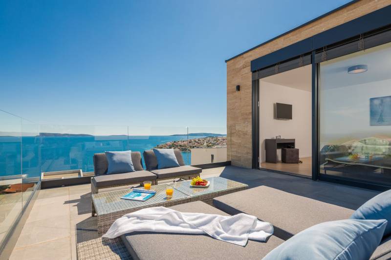 Luksuzna Vila White Pearl s Bazenom Trogir