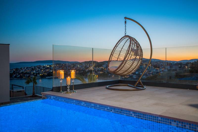 Luksuzna Vila White Pearl s Bazenom Trogir
