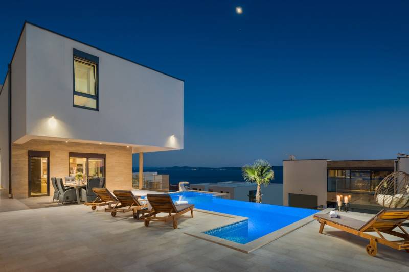 Luksuzna Vila White Pearl s Bazenom Trogir