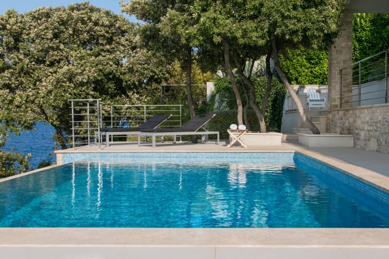 Strandvilla Poseidon med Basseng Korčula