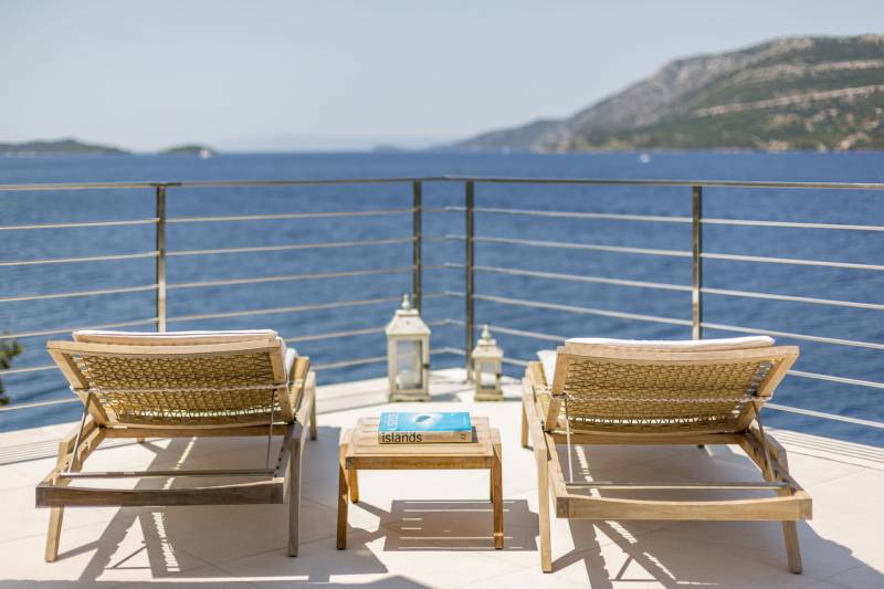 Strandvilla Poseidon med Basseng Korčula