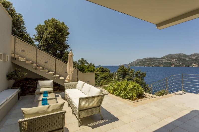 Strandvilla Poseidon med Basseng Korčula