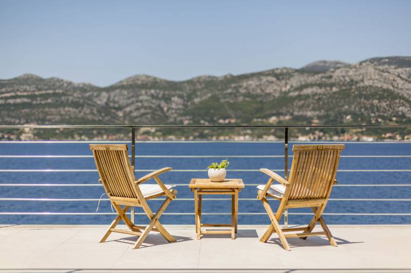 Strandvilla Poseidon med Basseng Korčula