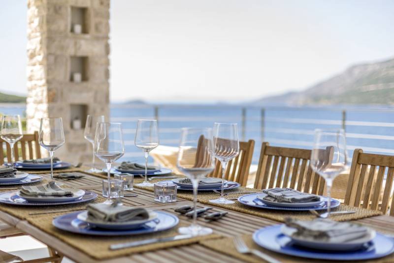 Strandvilla Poseidon med Basseng Korčula