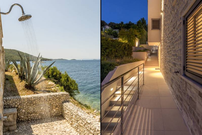 Strandvilla Poseidon med Basseng Korčula
