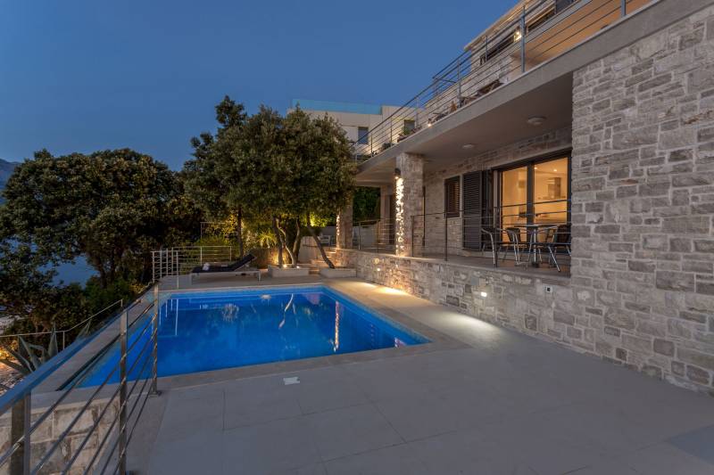 Strandvilla Poseidon med Basseng Korčula