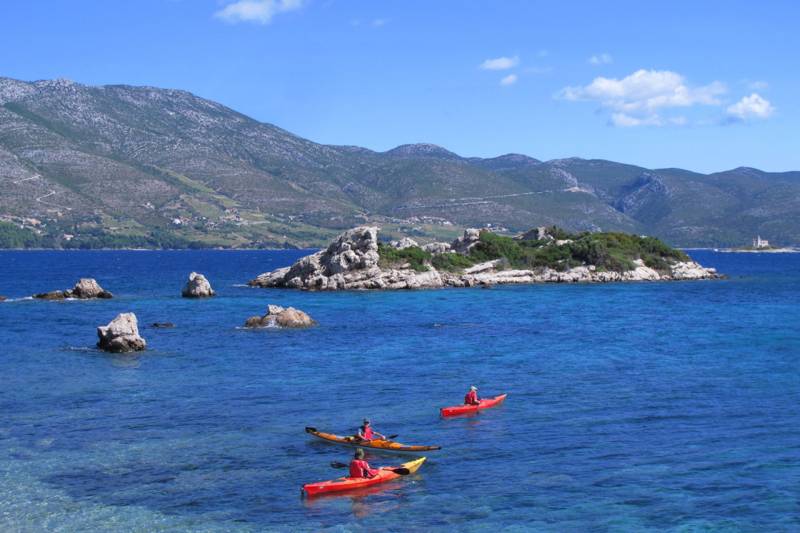 Strandvilla Poseidon med Basseng Korčula
