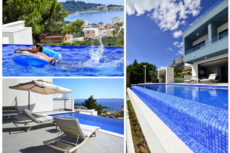 Villa Ninona med Basseng I Makarska