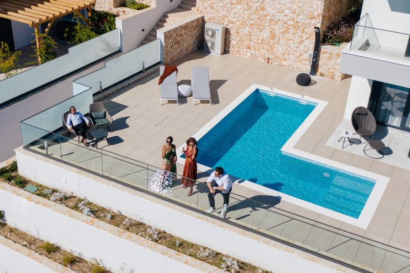 Villa Sunrise med Basseng Trogir