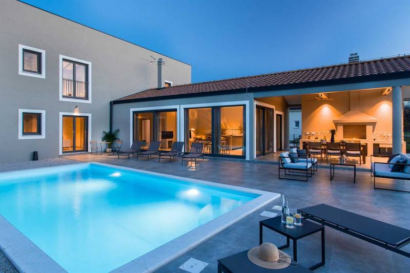 Luxury Villa Aria with Pool for Rent on Krk Island