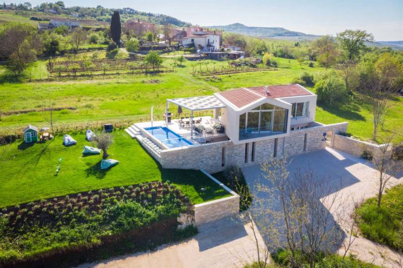Vila Montagna Istriana s Bazenom Motovun