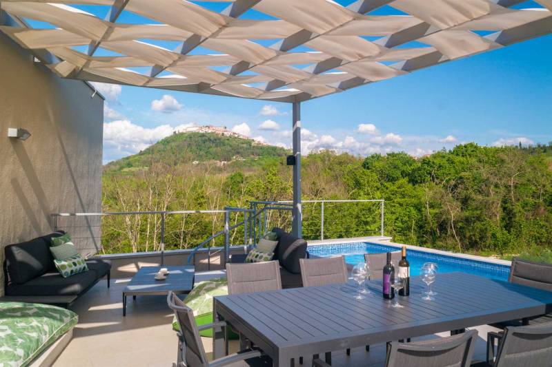 Vila Montagna Istriana s Bazenom Motovun