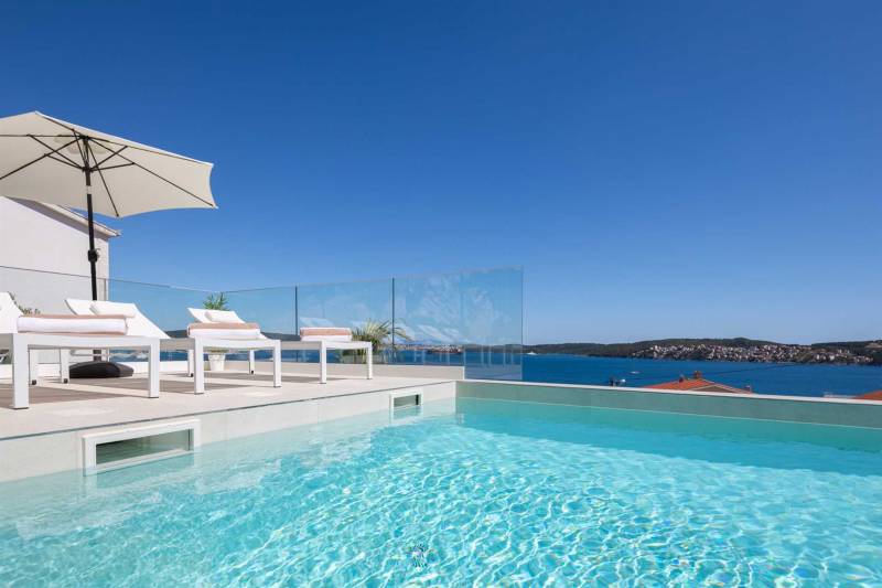Villa Adria View mit beheiztem Pool I Trogir