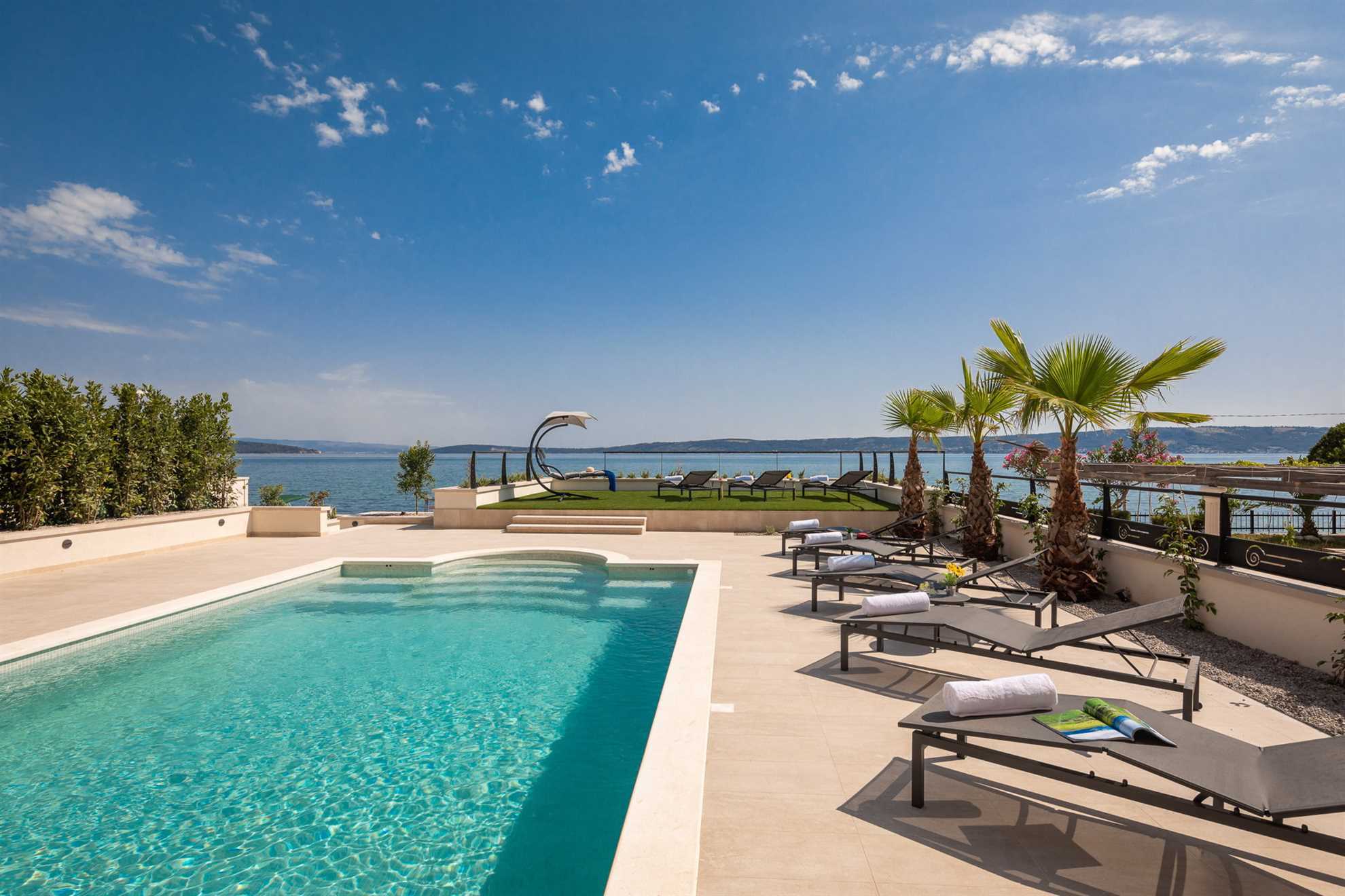 Beachfront Villa Anemonia with Pool