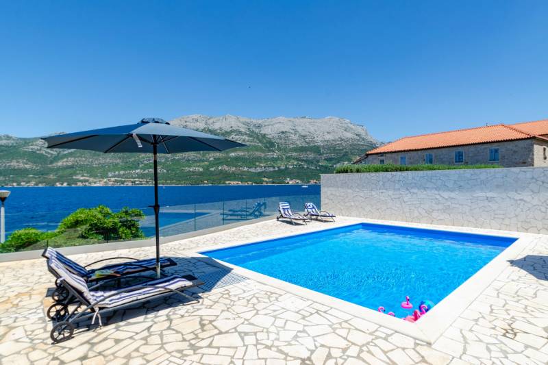 Strandvilla Gabriela med Basseng Korčula