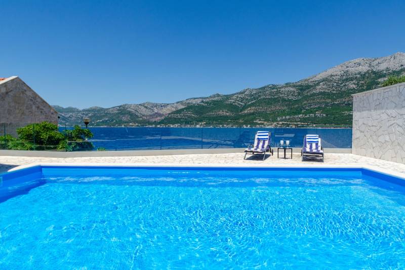 Strandvilla Gabriela med Basseng Korčula