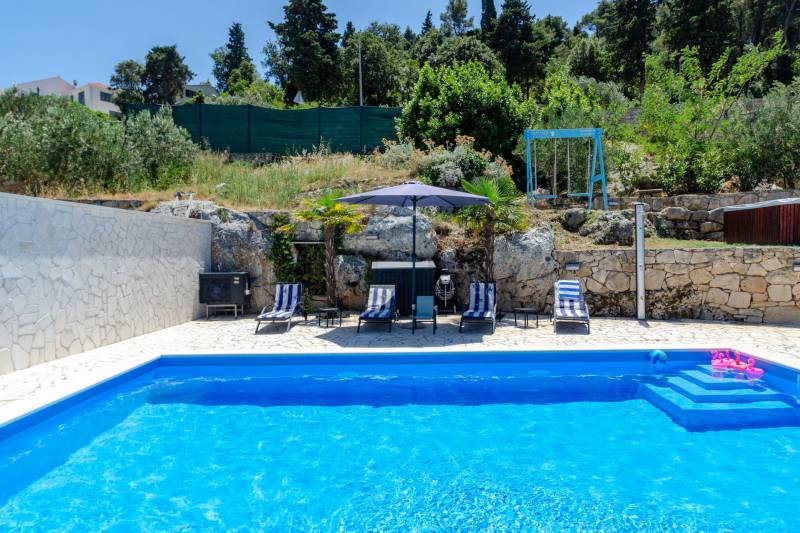 Strandvilla Gabriela med Basseng Korčula
