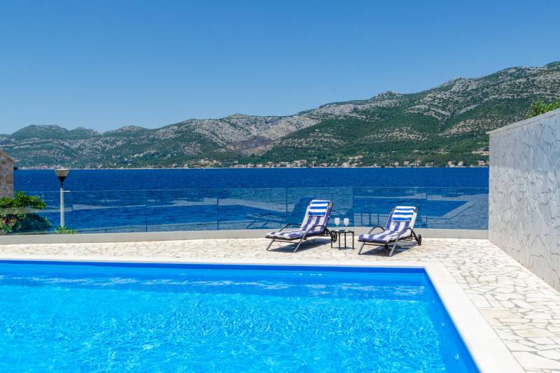Strandvilla Gabriela med Basseng Korčula