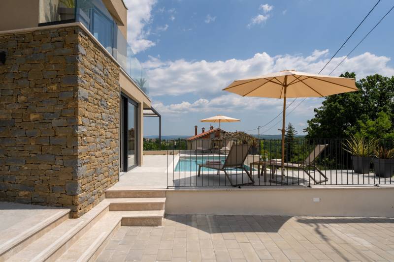 Villa Oasis med Basseng Motovun