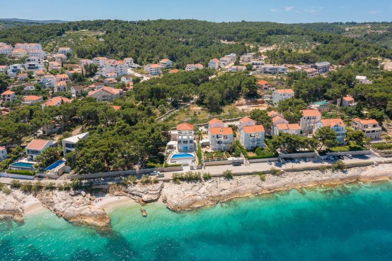 Beachfront Villa Octagon with Pool Brač
