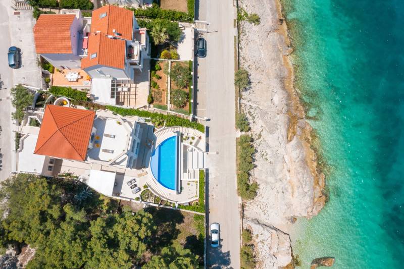 Beachfront Villa Octagon with Pool Brač