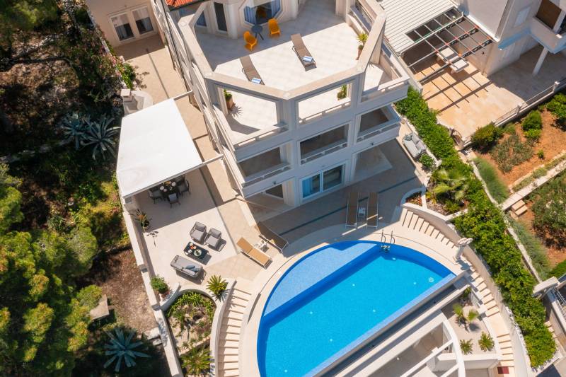 Beachfront Villa Octagon with Pool Brač