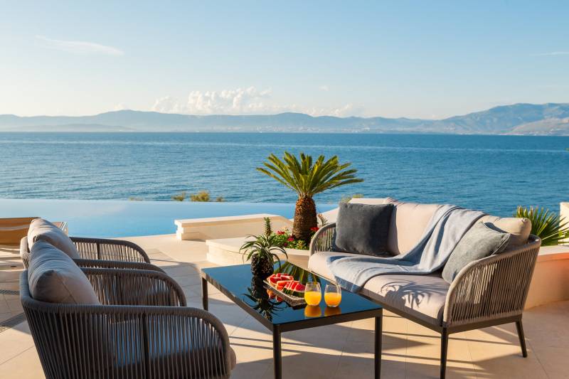 Beachfront Villa Octagon with Pool Brač