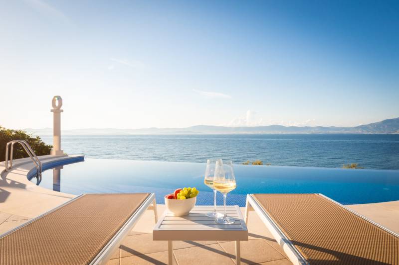 Beachfront Villa Octagon with Pool Brač