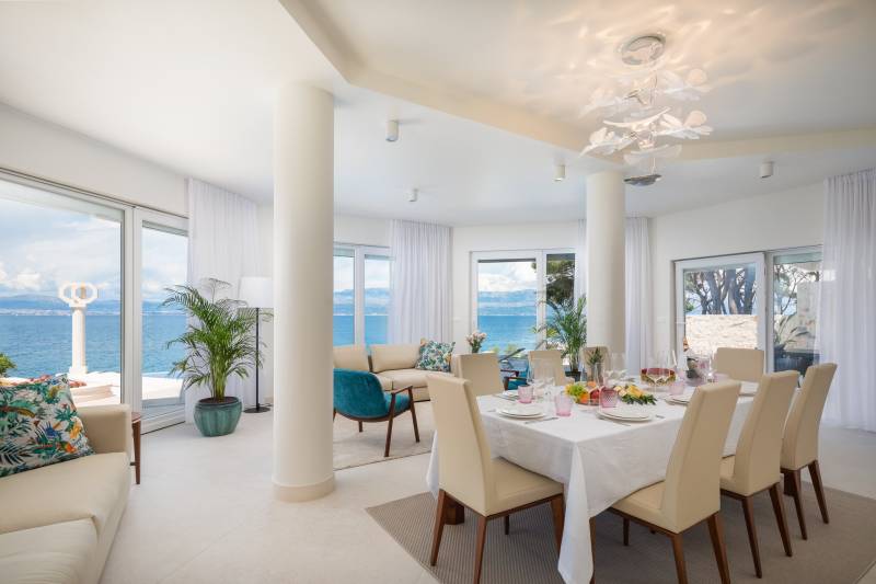 Beachfront Villa Octagon with Pool Brač