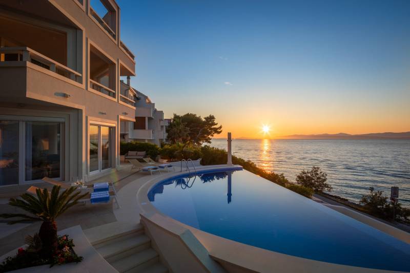 Beachfront Villa Octagon with Pool Brač