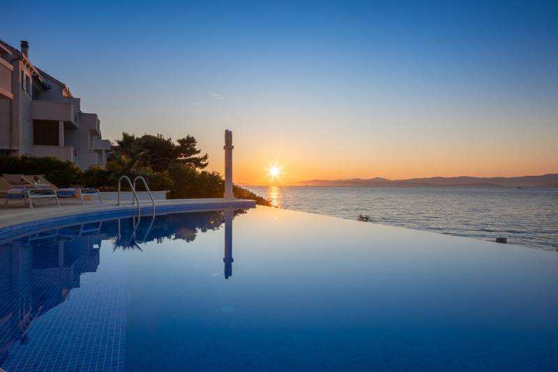 Beachfront Villa Octagon with Pool Brač