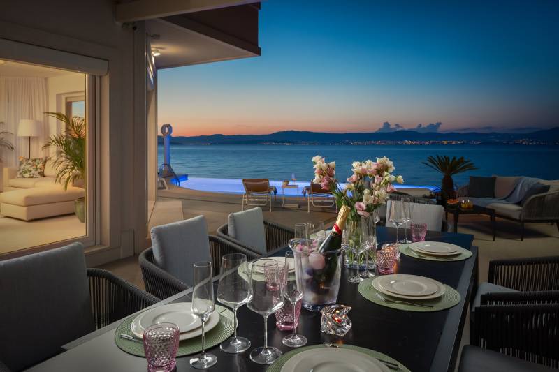 Beachfront Villa Octagon with Pool Brač