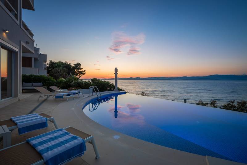 Beachfront Villa Octagon with Pool Brač