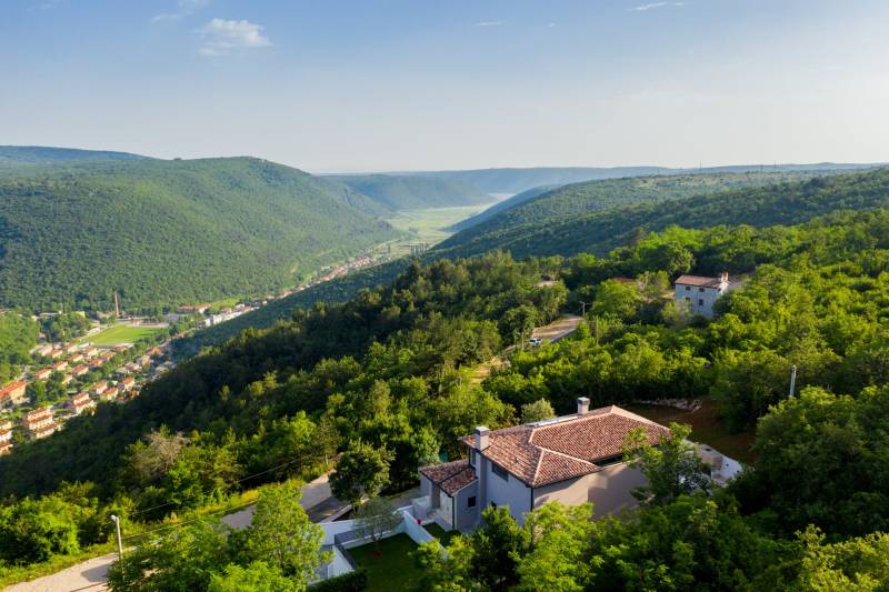 Villa Silhouette med Basseng Rabac