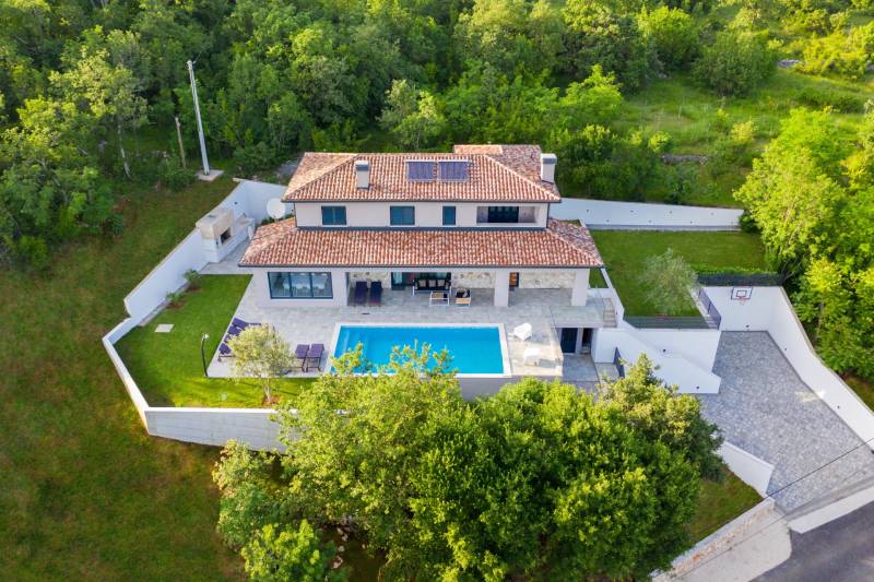 Villa Silhouette med Basseng Rabac