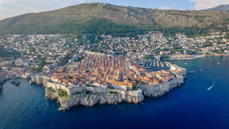 The Old Town of Dubrovnik - from the air
