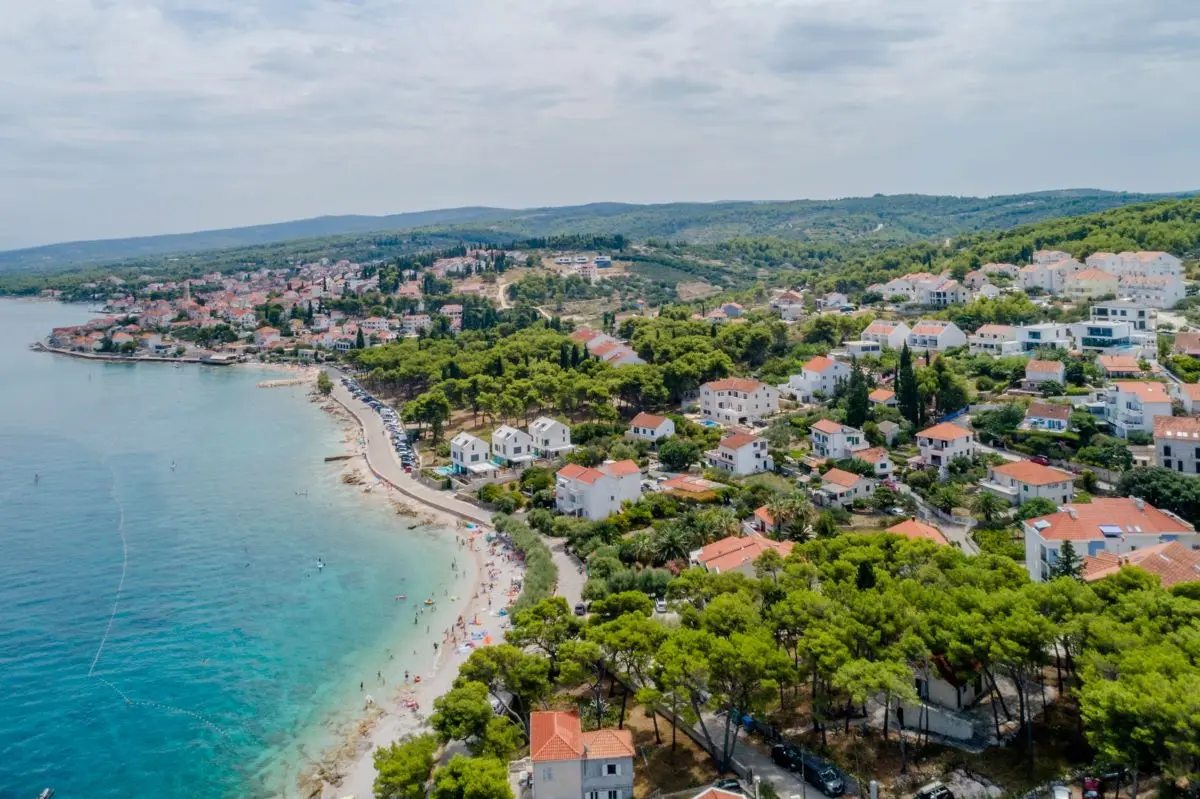 Sutivan Brac Island Croatia Aerial View