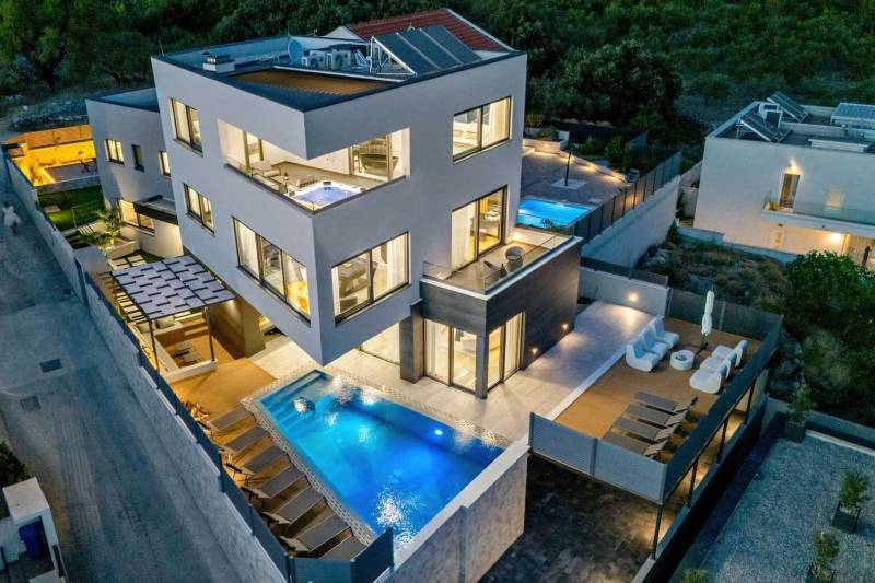 Villa Mosaicus med Basseng Makarska