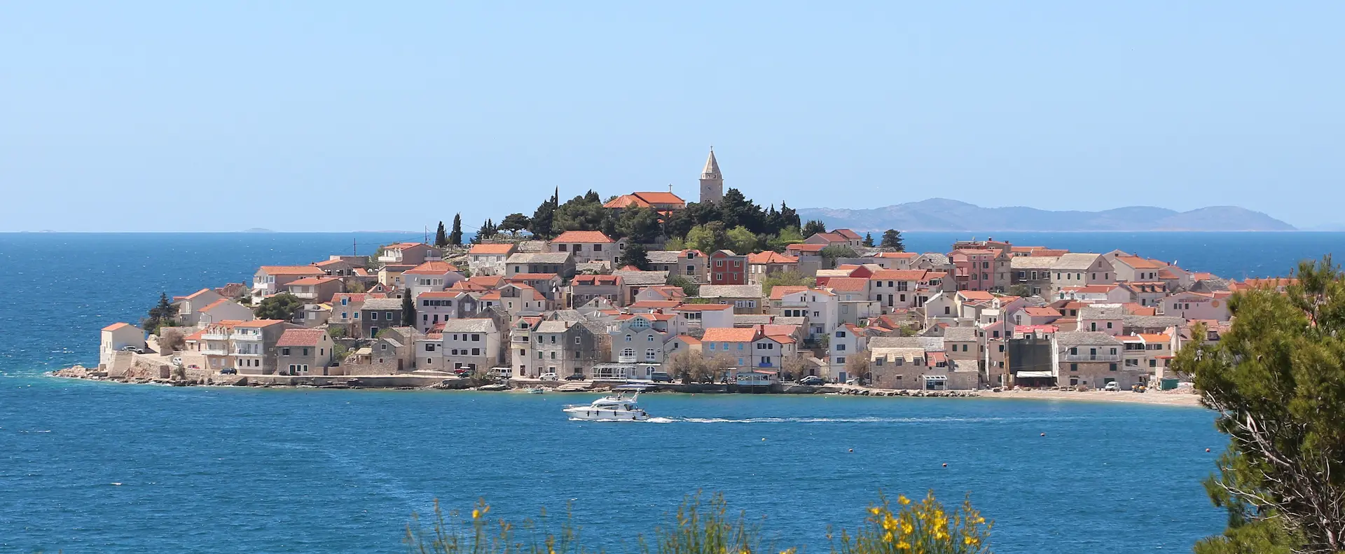 Blick auf Primošten Kroatien 