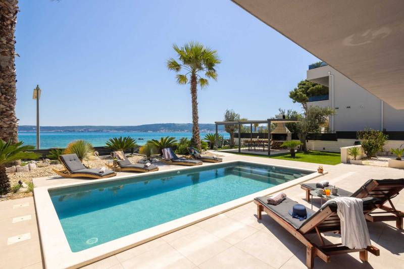 Beachfront Villa Tota with Pool