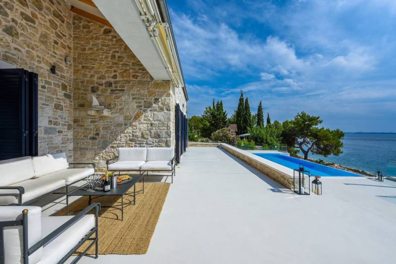 Luksusowa Willa Aqua Vision z Basenem Pašman