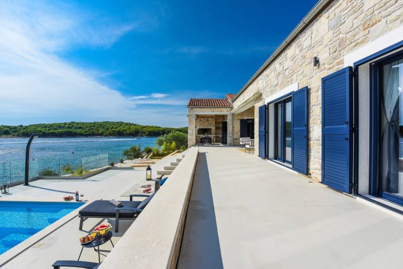 Luksusowa Willa Aqua Vision z Basenem Pašman
