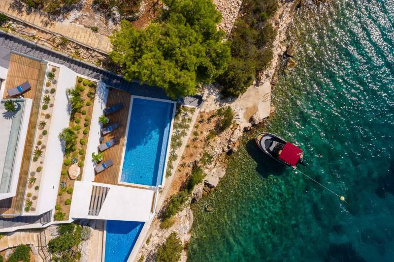 Vila Eleganza na Plaži s Bazenom Trogir