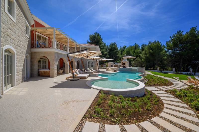 Vila Adriatic Z uz Plažu s Bazenom Šibenik